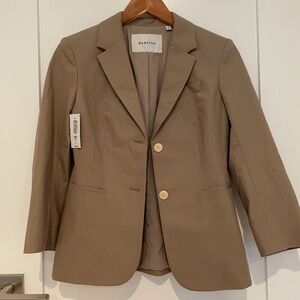Babaton Taupe Single-Breasted Blazer